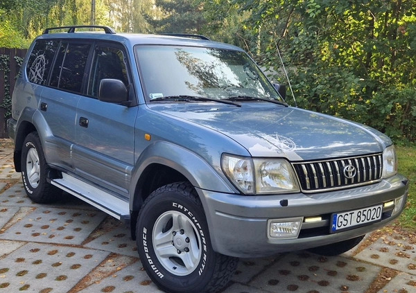 Toyota Land Cruiser cena 59900 przebieg: 214555, rok produkcji 1999 z Kowary małe 781